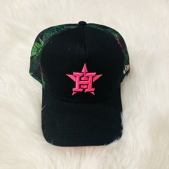 New Era Giants AF Floral Print Trucker Men's Cap‎ Snapback Black One Size - Picture 4 of 9